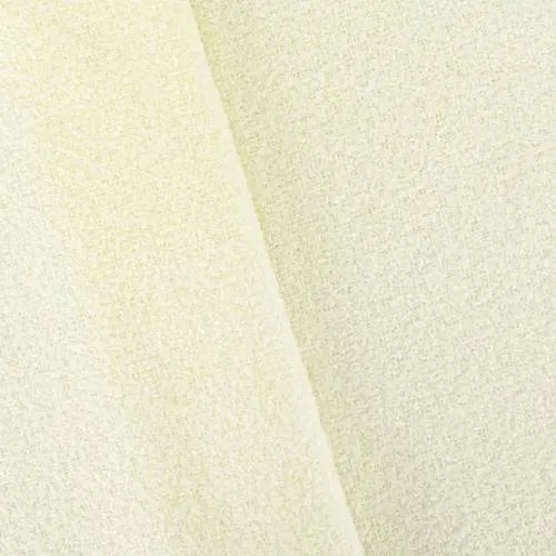 1 YD PC-Mist Ivory Texture Boucle Jacketing Fabric