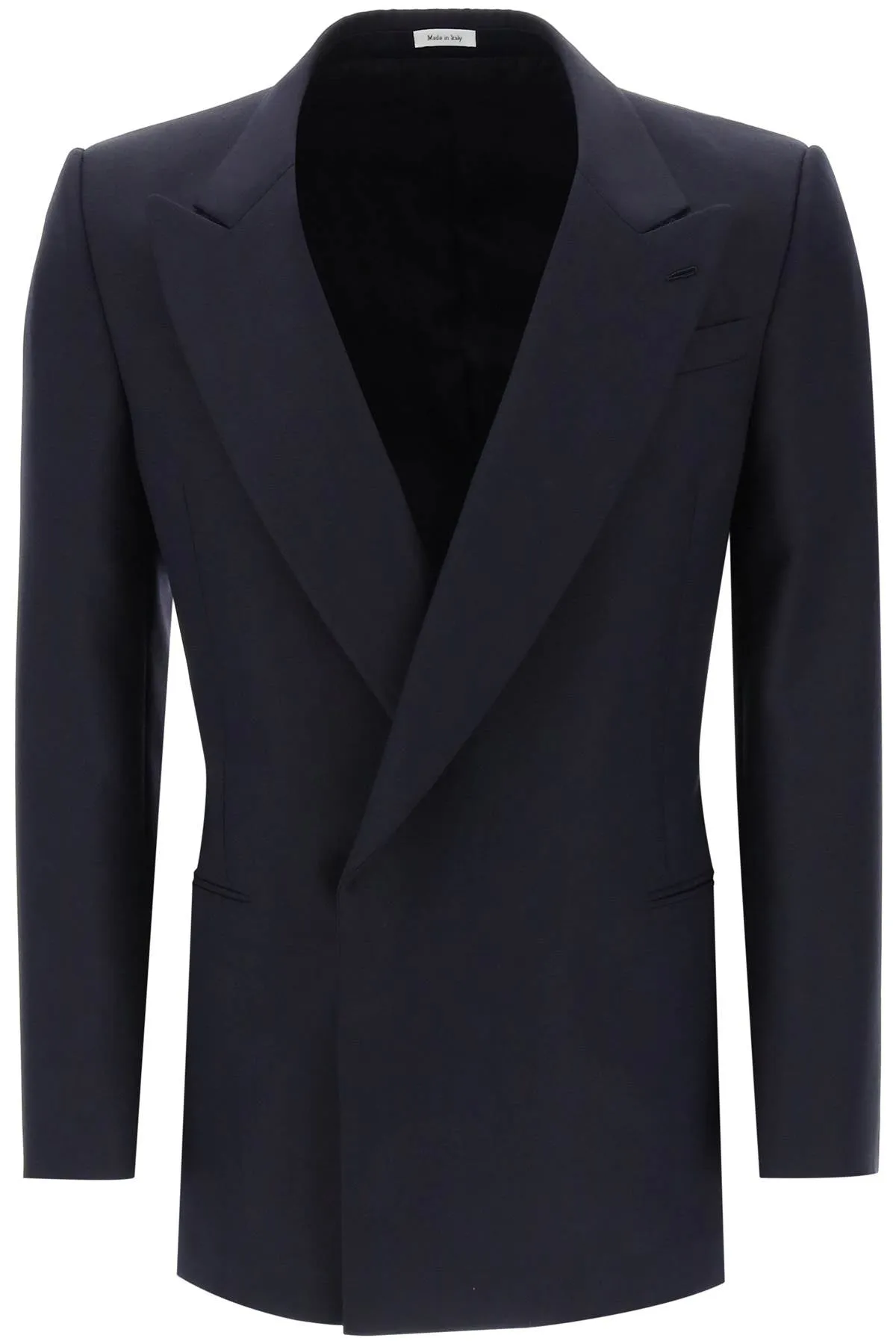 Alexander mcqueen wool and mohair double-breasted blazer