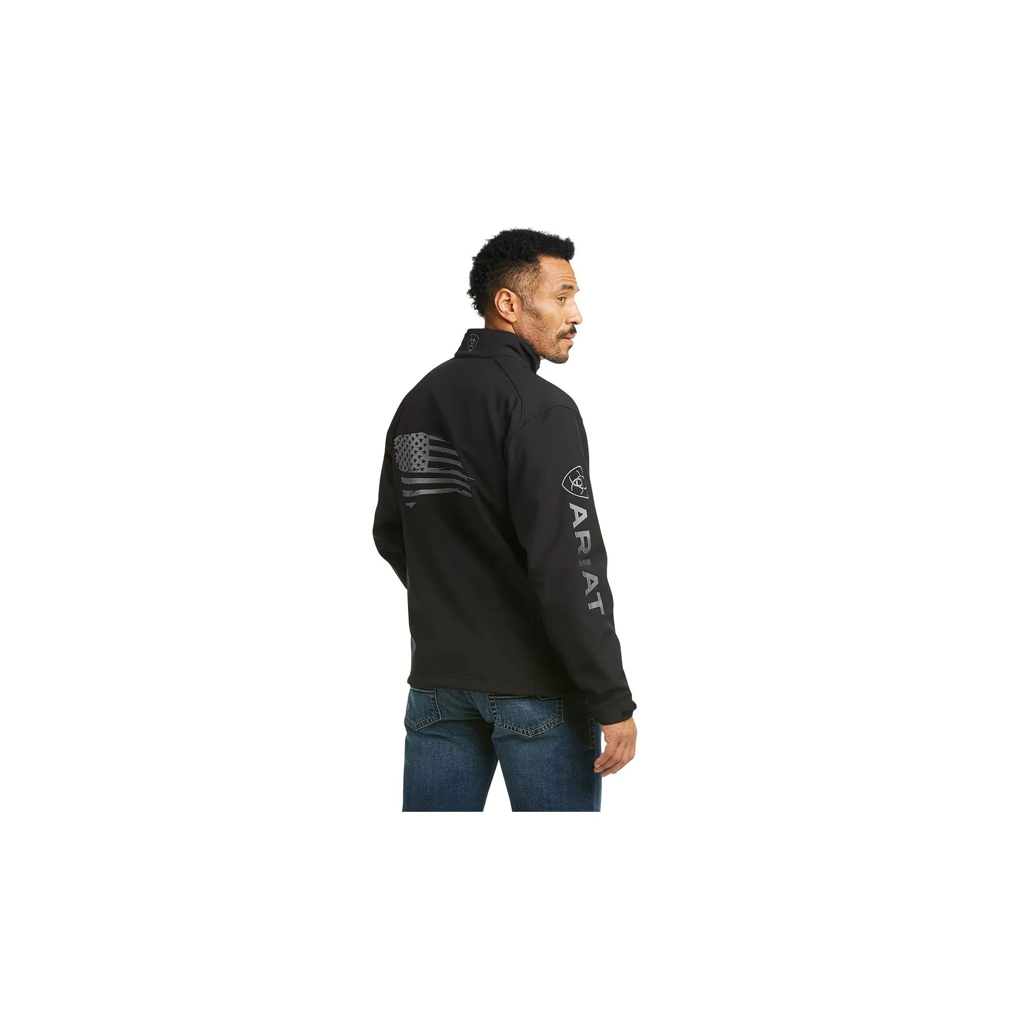 Ariat Logo 2.0 Patriot Softshell Water Resistant Jacket Black