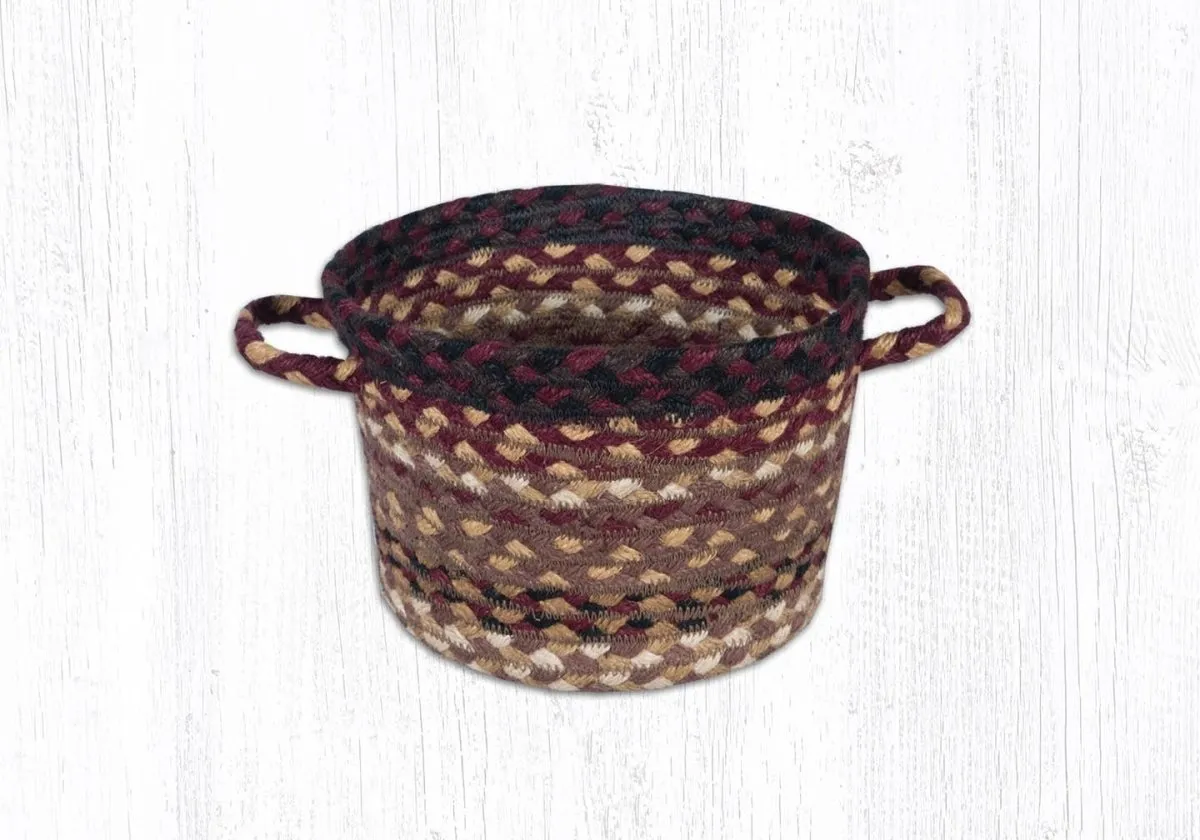 Black Cherry, Chocolate, and Cream Woven Baskets