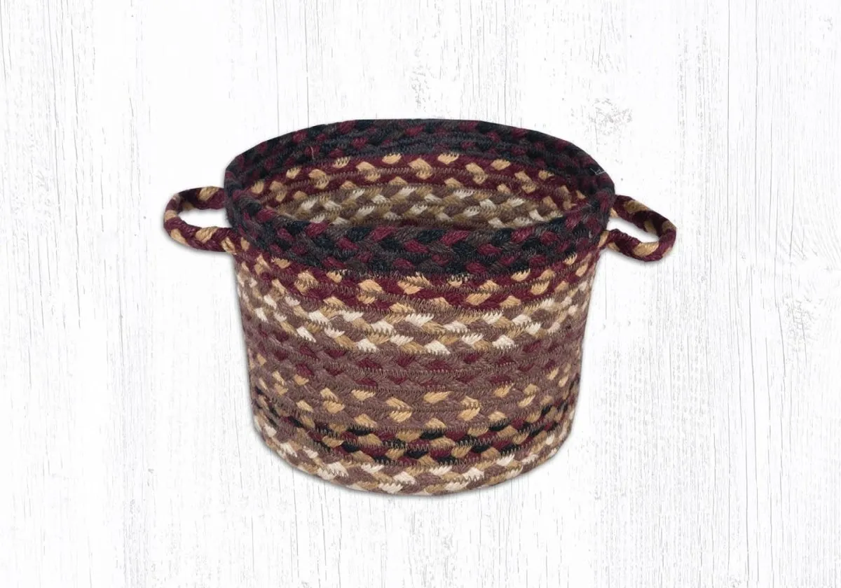 Black Cherry, Chocolate, and Cream Woven Baskets