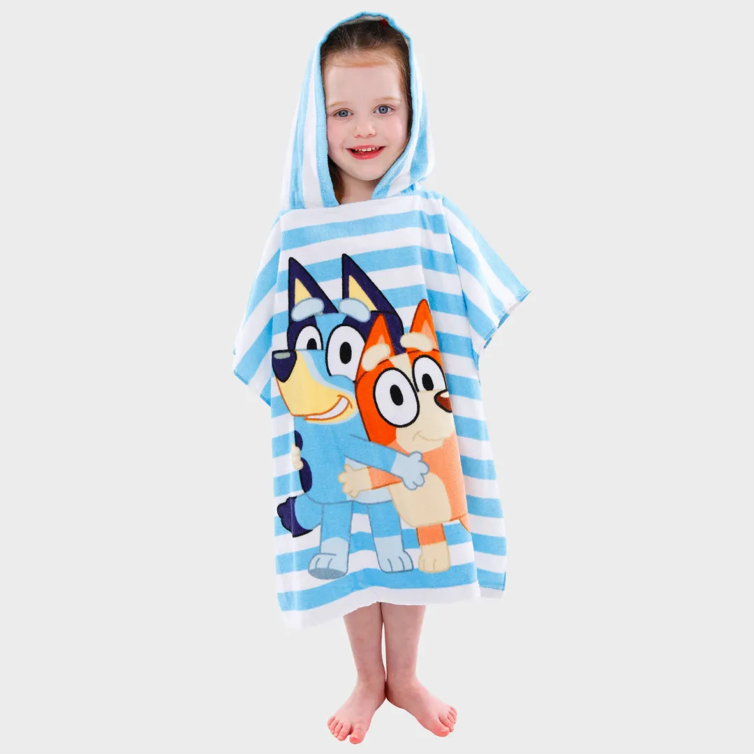 Bluey Hooded Towel Poncho