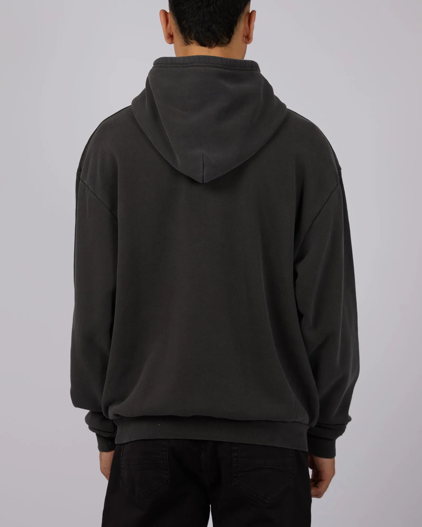 Box Hoodie Washed Black