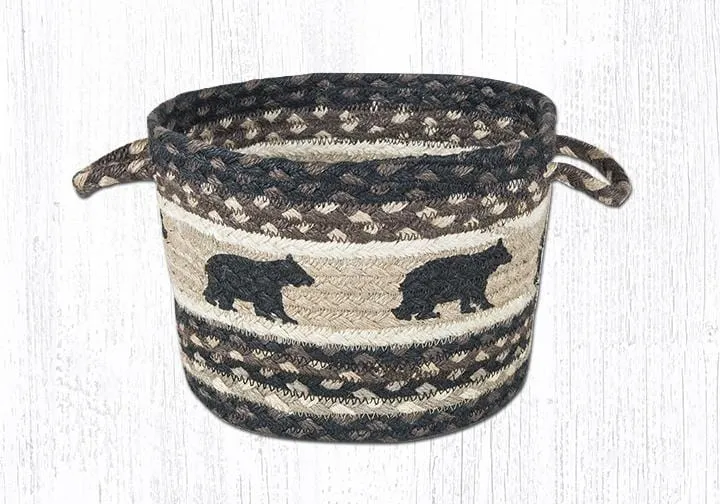 Cabin Bear Braided Jute Utility Baskets