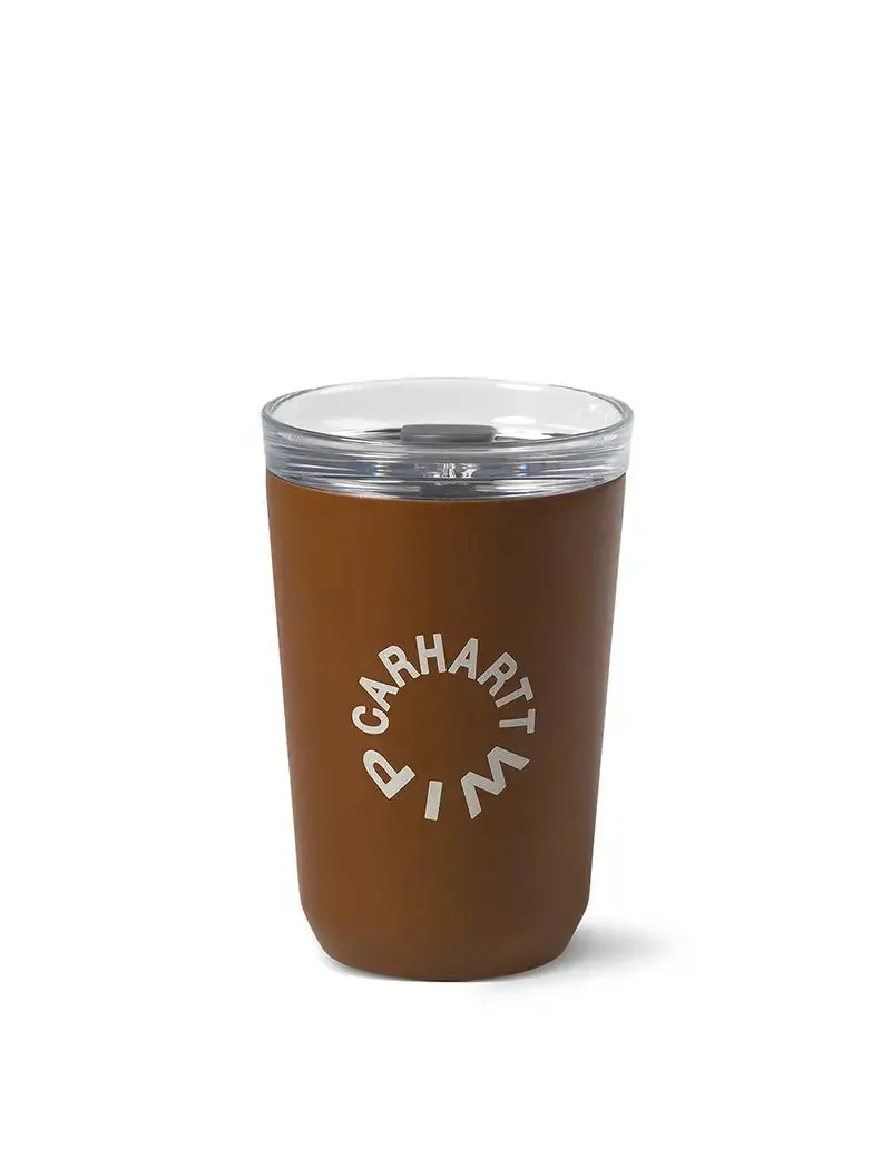 Carhartt WIP Work Varsity Kinto To Go Tumbler Stainless Steel Deep H Brown / Wax