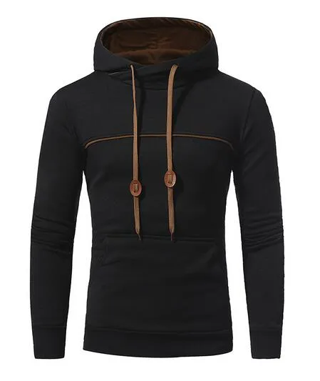 Casual Mens Pullover Hooded Sweatshirt Outerwear