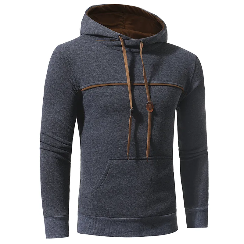 Casual Mens Pullover Hooded Sweatshirt Outerwear