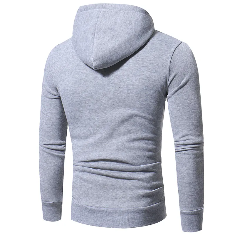 Casual Mens Pullover Hooded Sweatshirt Outerwear