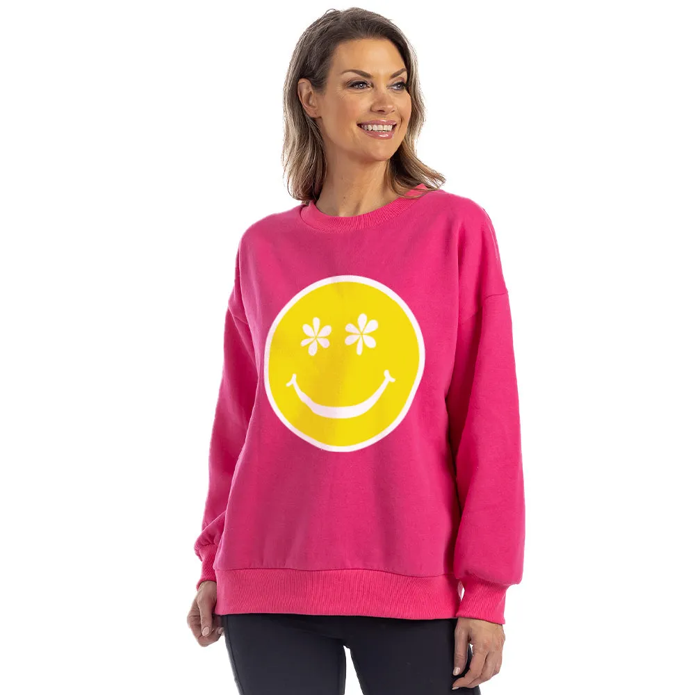 Daisy Eyes Happy Face Wholesale Sweatshirt