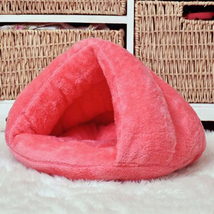 Dog Cat Pet Bed Super Soft & Snug Cave Washable Plush hideaway winter warm bed cosy