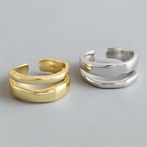 Elegant Double-layered Ring