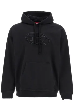 Embossed Logo Cotton Hoodie