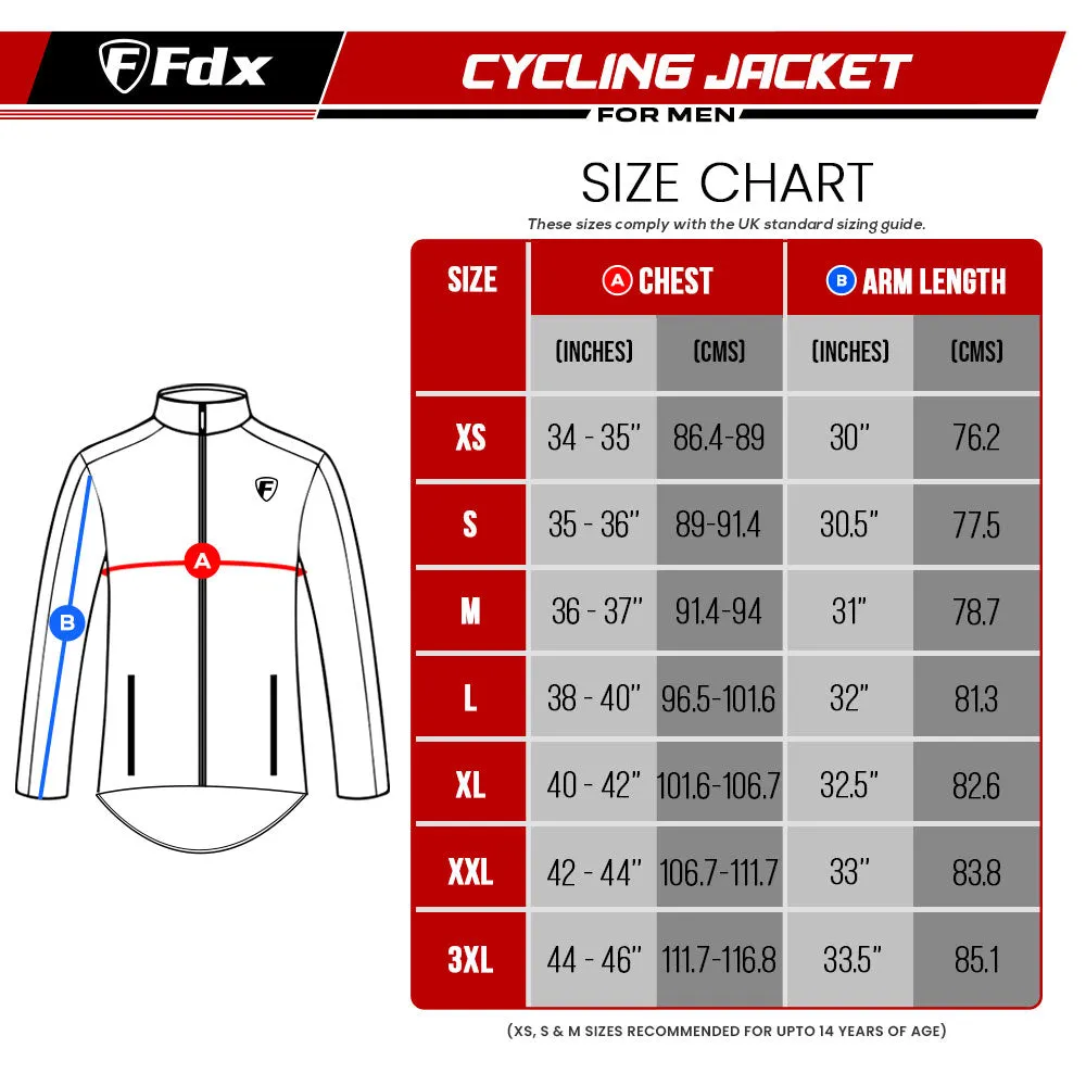 Fdx Arch Softshell Men's & Boy's Fluorescent Yellow Windproof & Water Resistant Cycling Jacket