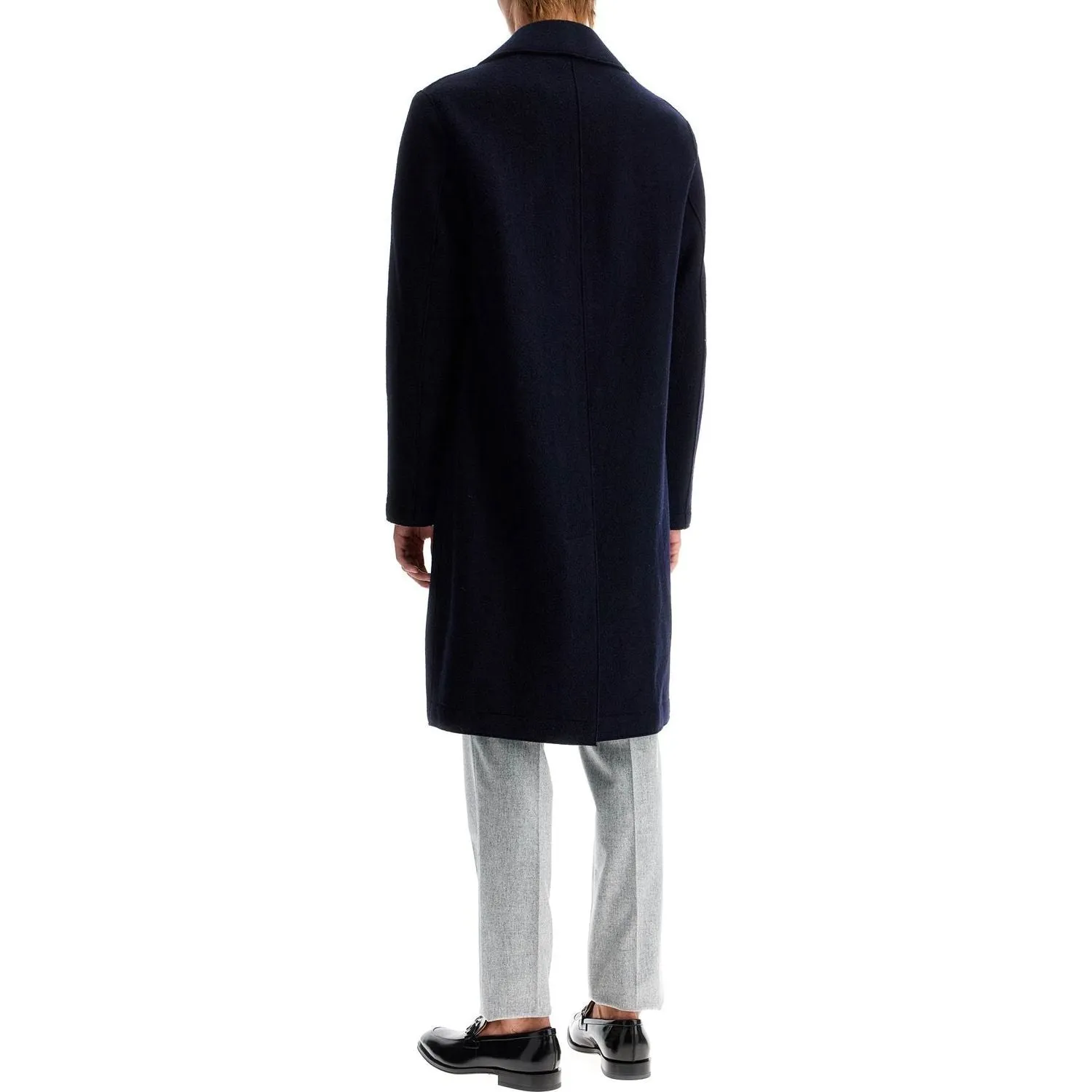 Harris Wharf London double-breasted wool coat in boiled