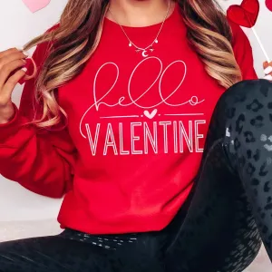 Hello Valentine Wholesale Crewneck Sweatshirt