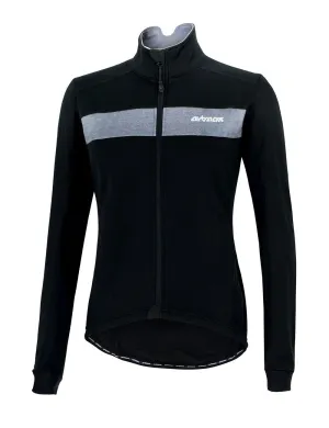 Herren Thermo Fahrradjacke Pro Team Schwarz Silber Setprodukt