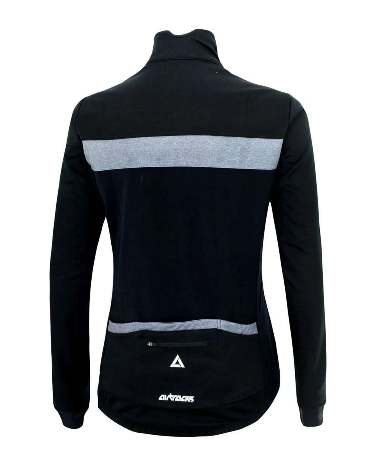 Herren Thermo Fahrradjacke Pro Team Schwarz Silber