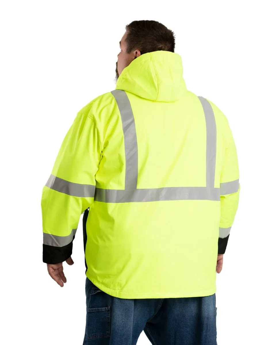 Hi Vis Class 3 Hooded Softshell Jacket