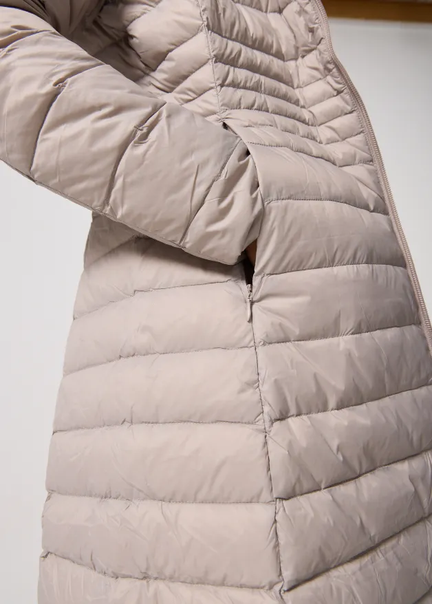 Latte Maxi Duck Down Puffer Coat