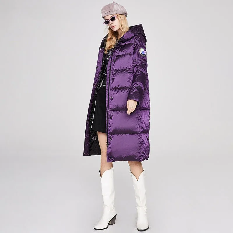 Luxy Moon Long Winter Reflective Puffer Coats For Women