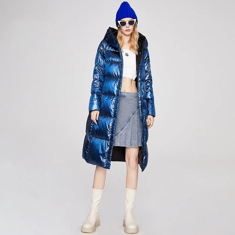 Luxy Moon Long Winter Reflective Puffer Coats For Women