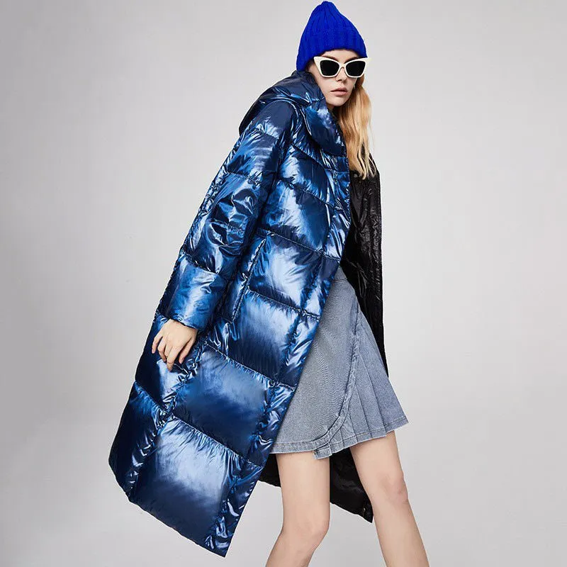 Luxy Moon Long Winter Reflective Puffer Coats For Women