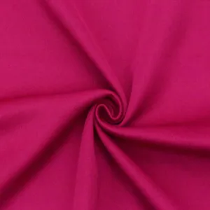 Magenta Pink Solid Stretch Polyester Double Knit Fabric