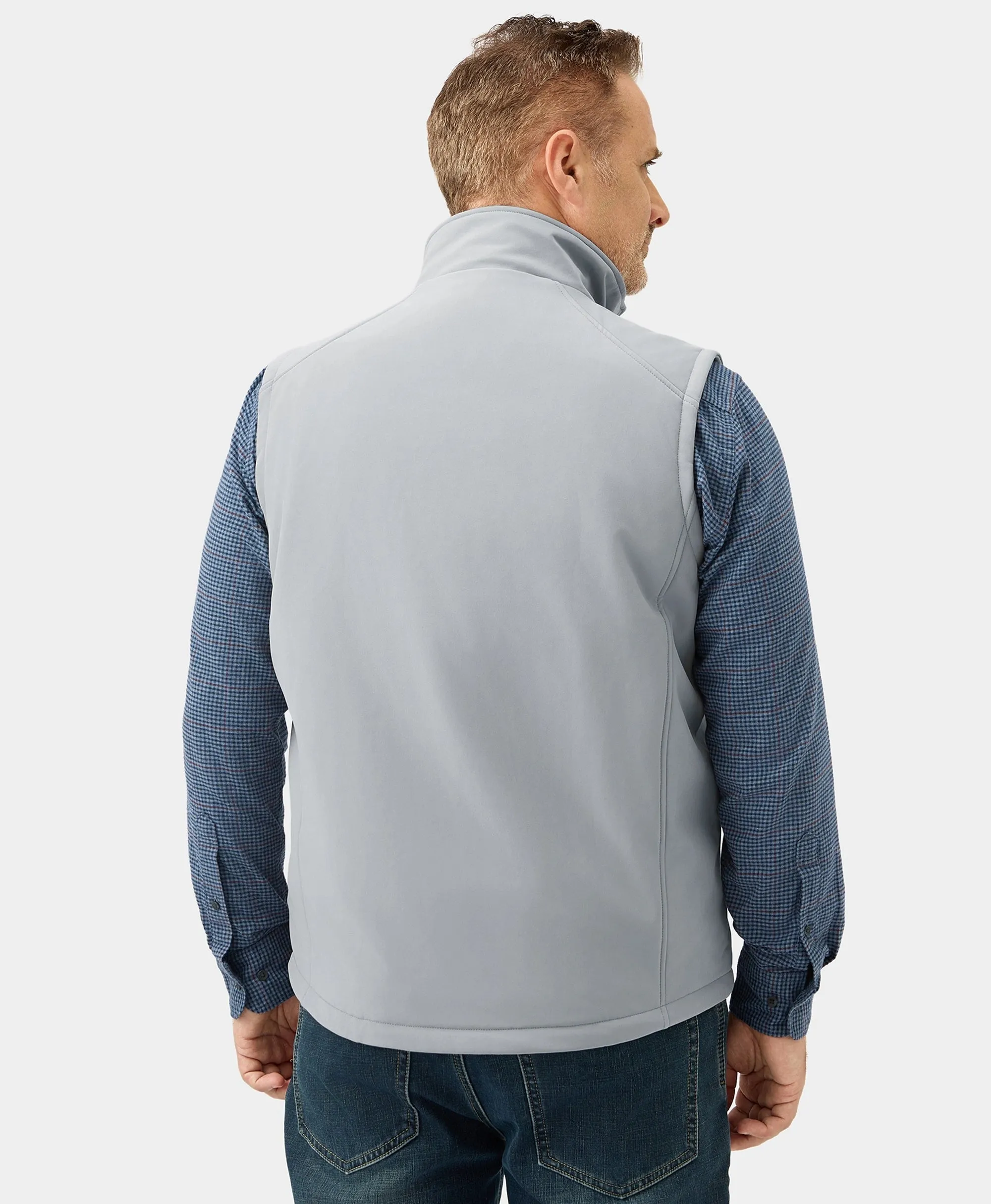 Men's Heated Softshell Vest - Lower Back Heating (Apparel Only)