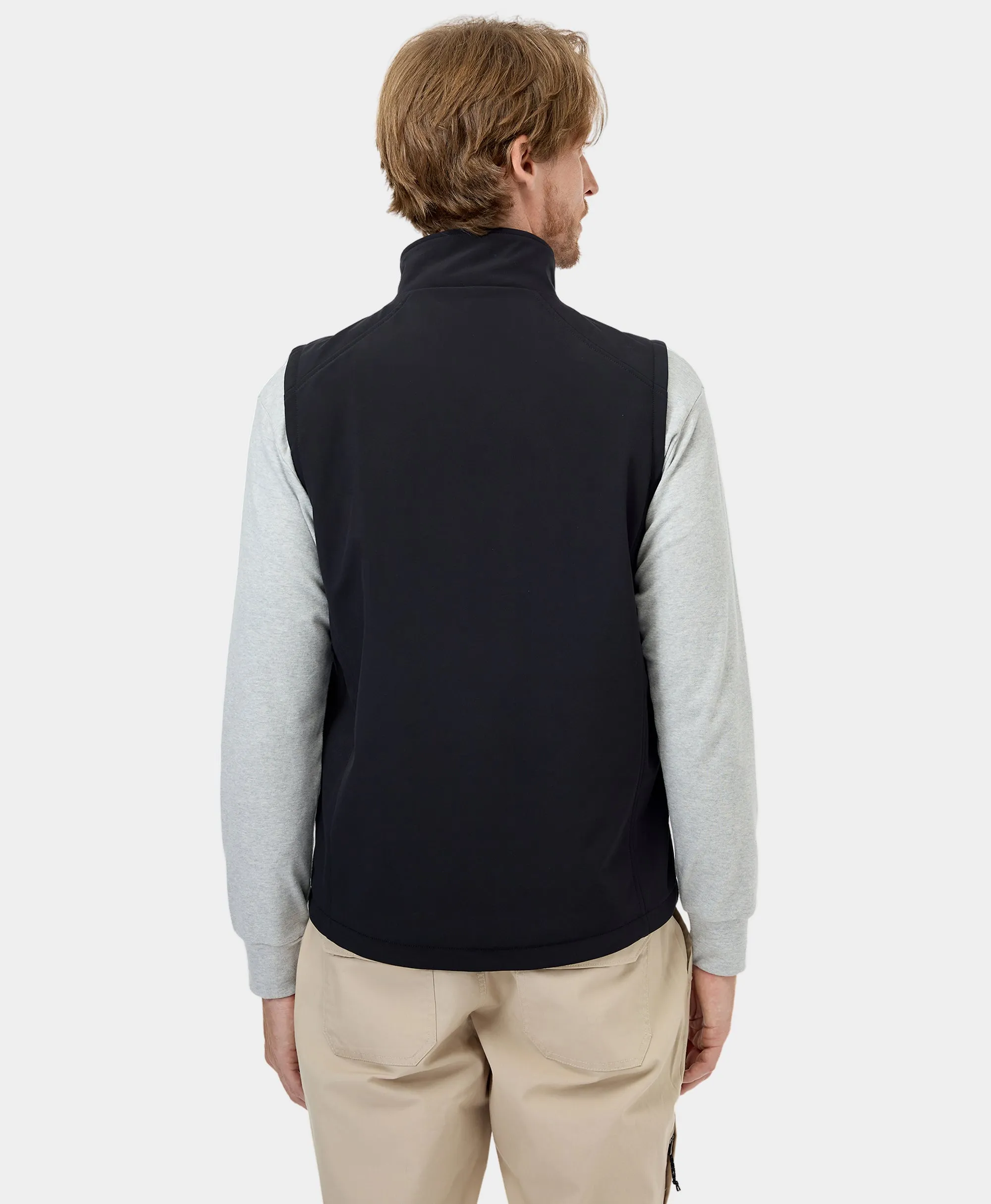 Men's Heated Softshell Vest - Lower Back Heating (Apparel Only)