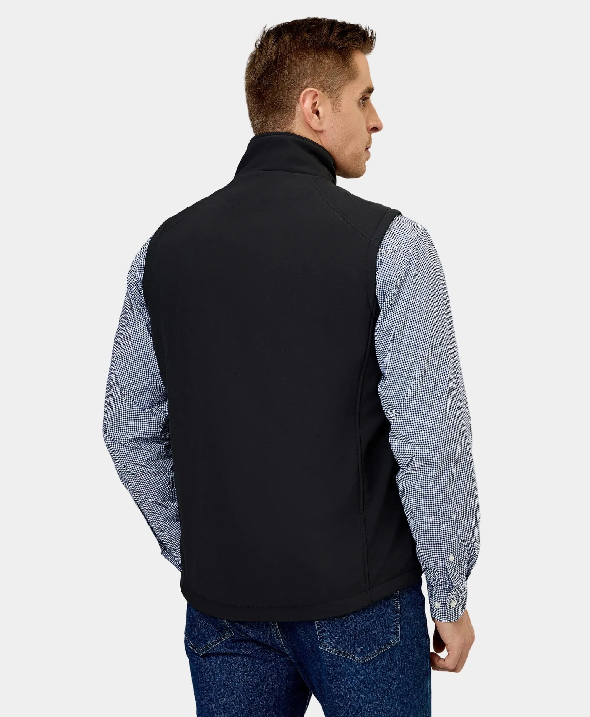 Men's Heated Softshell Vest - Lower Back Heating (Apparel Only)