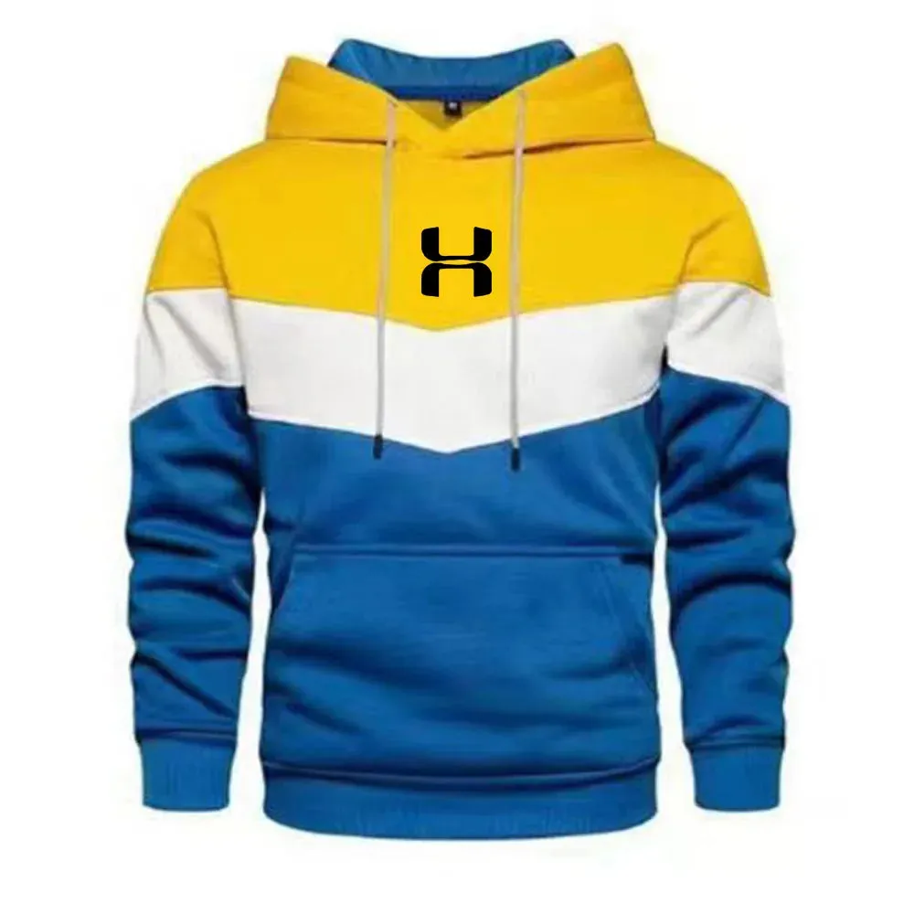 Men's Print Tracksuit Winter Casual Hoodies Outdoor Sport Jogging Wear