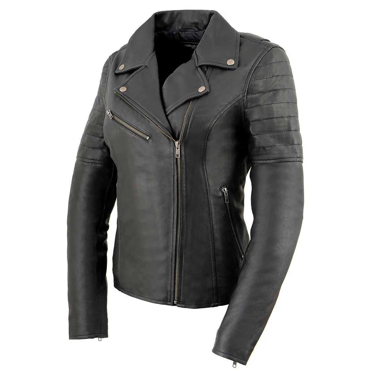 Milwaukee Leather SFL2870 Women's ‘Duchess’ Black Motorcycle Style