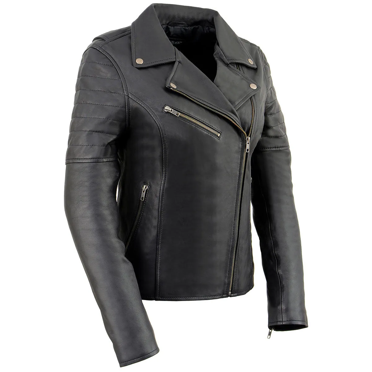 Milwaukee Leather SFL2870 Women's ‘Duchess’ Black Motorcycle Style