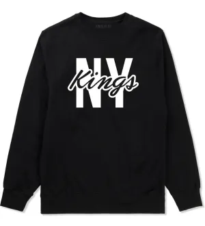 New York Blue Script Streetwear Crewneck Sweatshirt