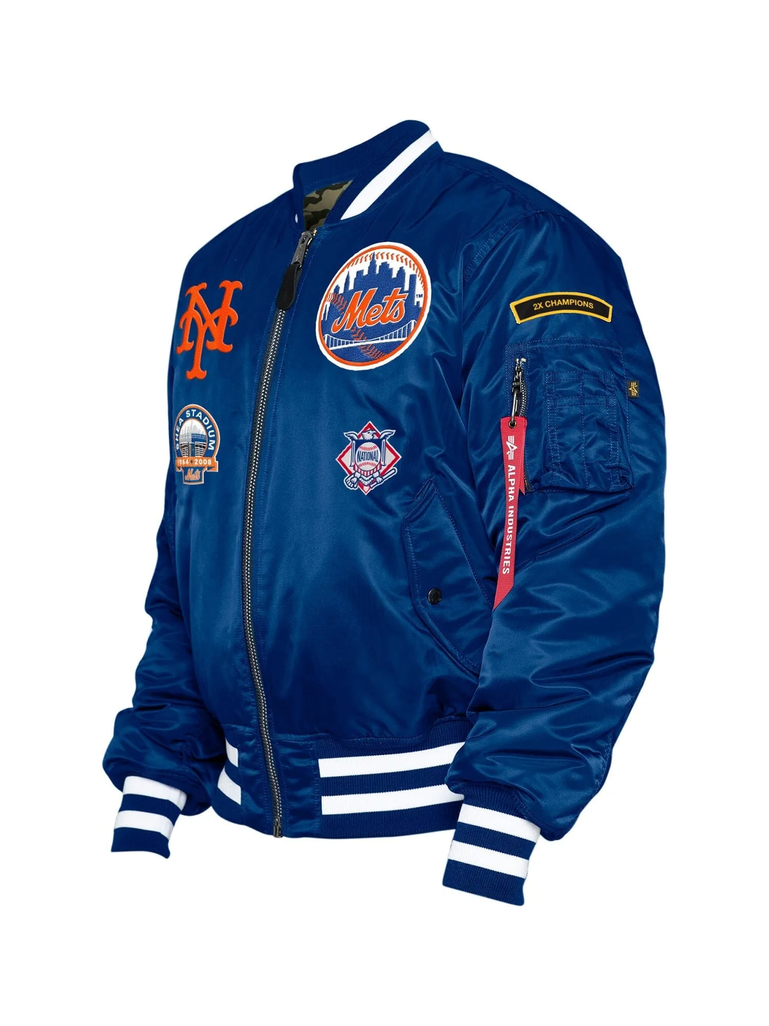 NEW YORK METS X ALPHA X NEW ERA MA-1 BOMBER JACKET