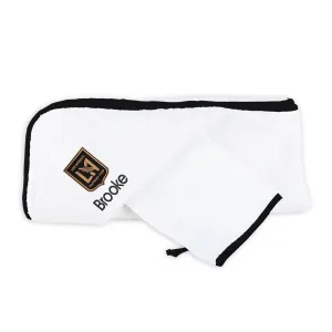 Personalized LAFC Hooded Towel & Wash Mitt Set