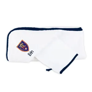 Personalized Real Salt Lake Hooded Towel & Wash Mitt Set