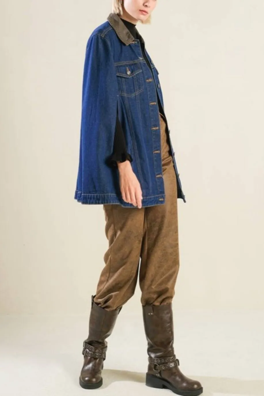 Phebe Denim Cape