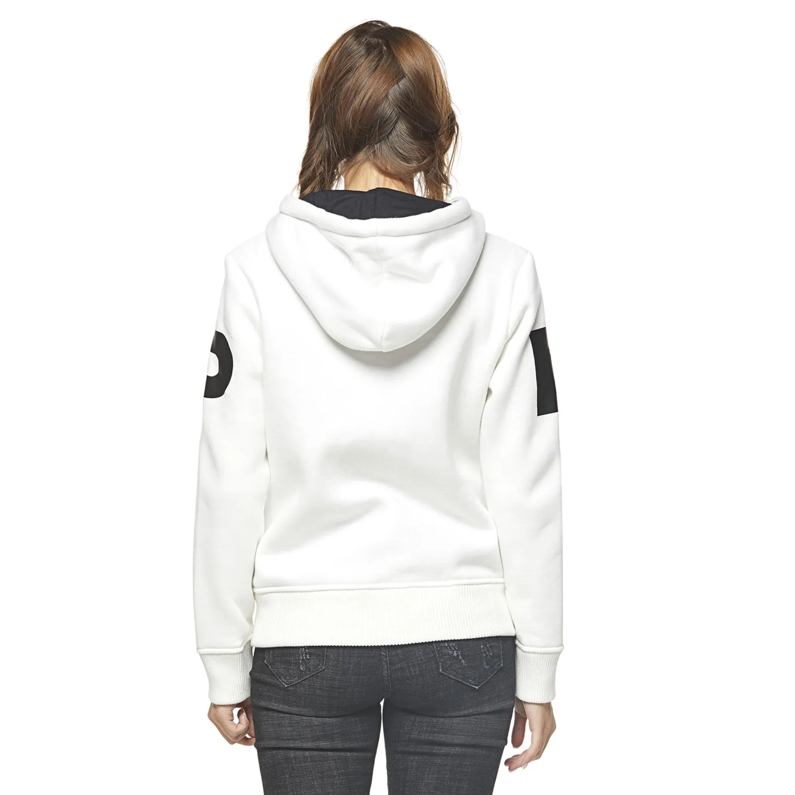 Pop Band Zip-up Hoodie - White