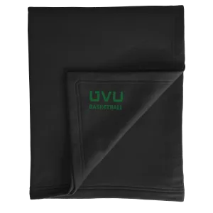 Port & Company Core Fleece Sweatshirt Blanket- UVU Basketball