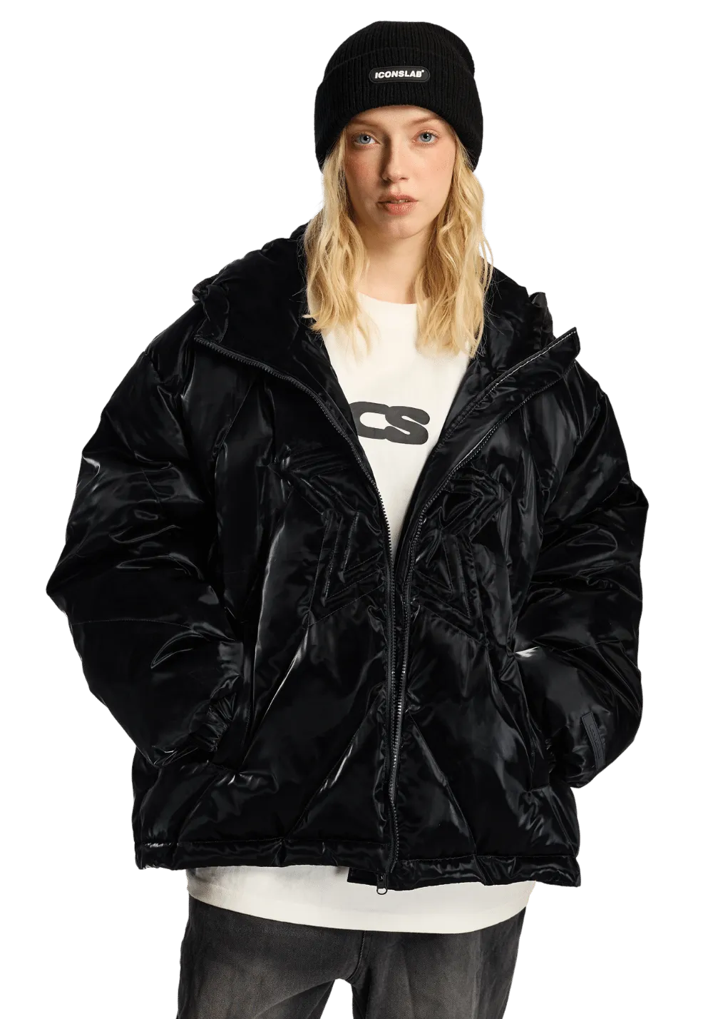 Reflective Seam Puffer Jacket