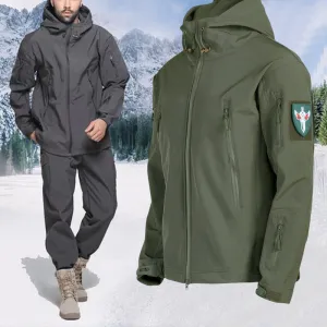 Stay Warm and Dry in Any Weather with Our Men's Camouflage Mountaineering Jacket