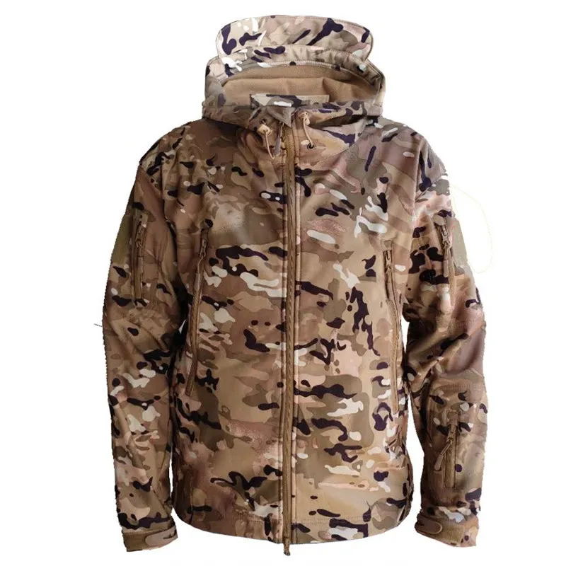 Stay Warm and Dry in Any Weather with Our Men's Camouflage Mountaineering Jacket