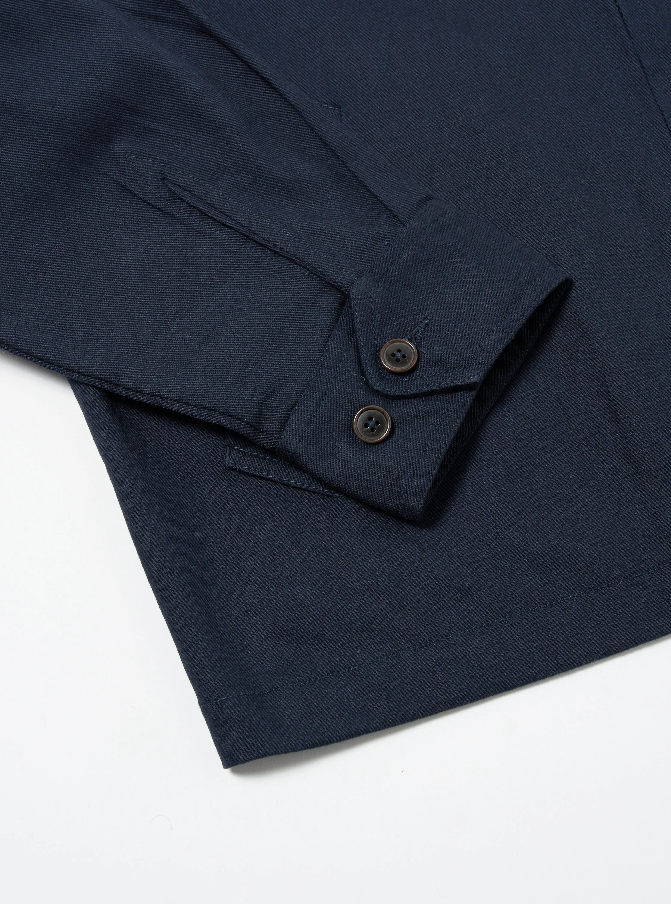 Universal Works Windcheater in Navy Winter Twill