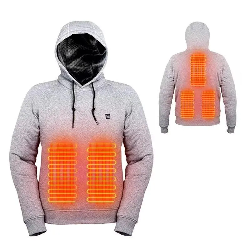 USB HEATED HOODIE, HEATING SUIT, WARM OUTDOOR HOODIE