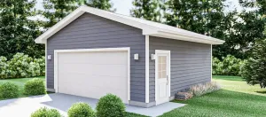 Versatile Front-Loading Garage with Workshop Space