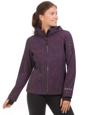 Women's Petite Striated Freeform Softshell Jacket